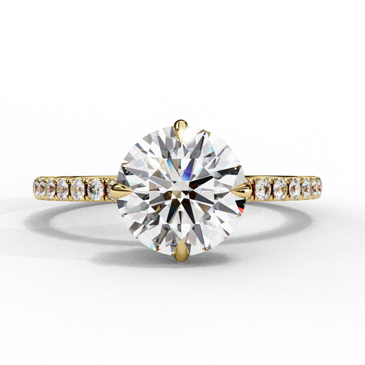 Hidden Halo Pavé Engagement Ring