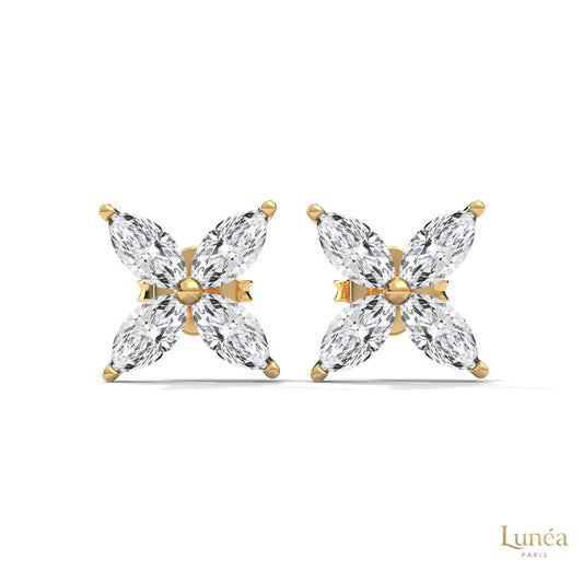 0.20 CT. Marquise Cluster Diamond Studs