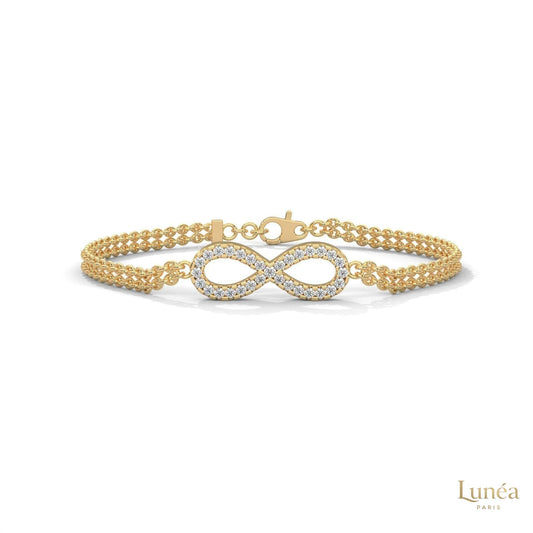 0.40 Ct. Infinity Rope Chain Lab Diamond Bracelet