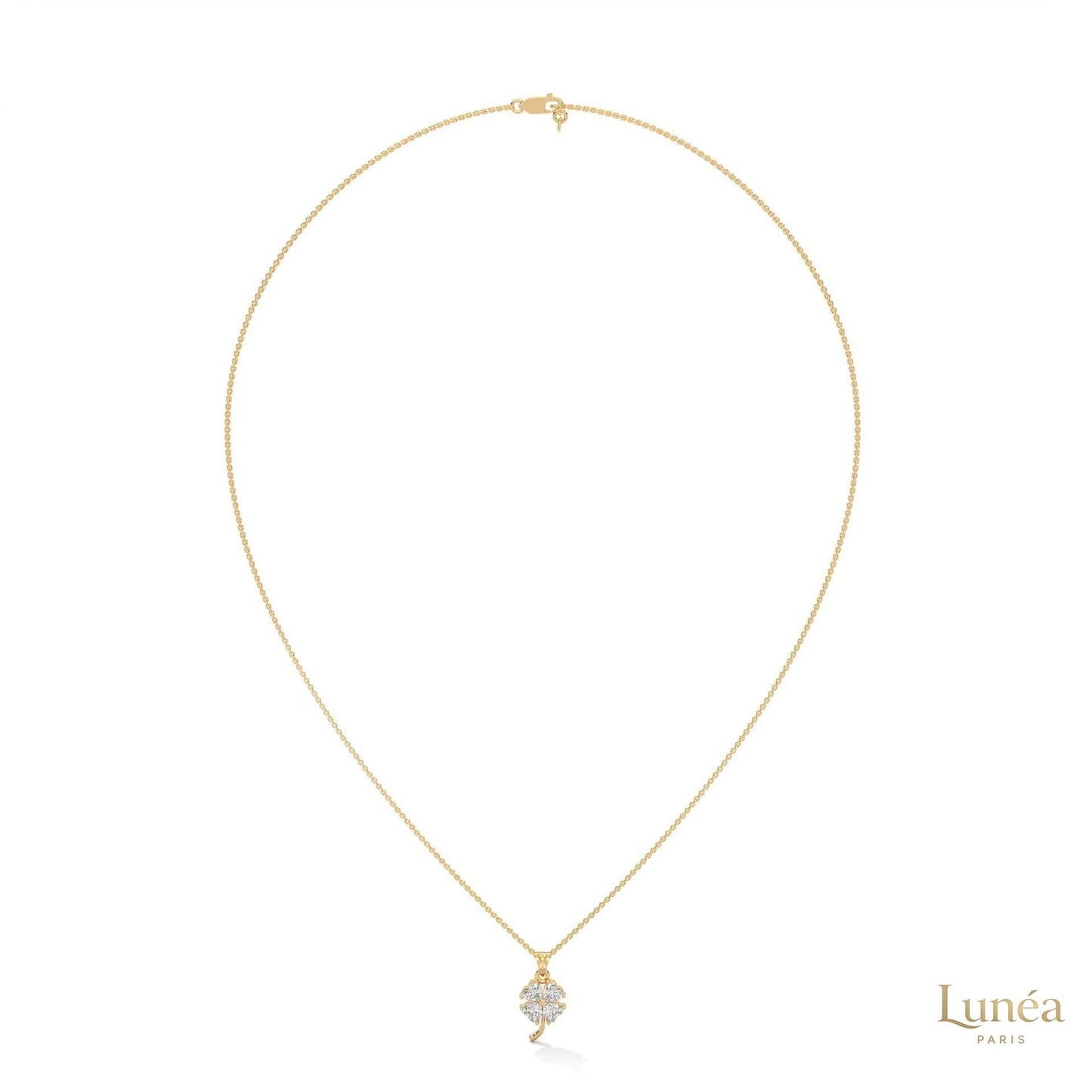 0.70 Ct. Diamond Four-Leaf Clover Pendant