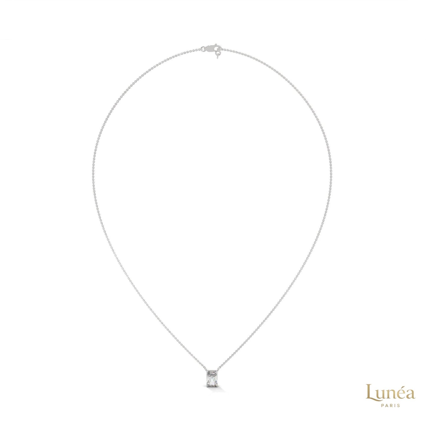 0.75 CT. Emerald-Cut Lab Diamond Pendant