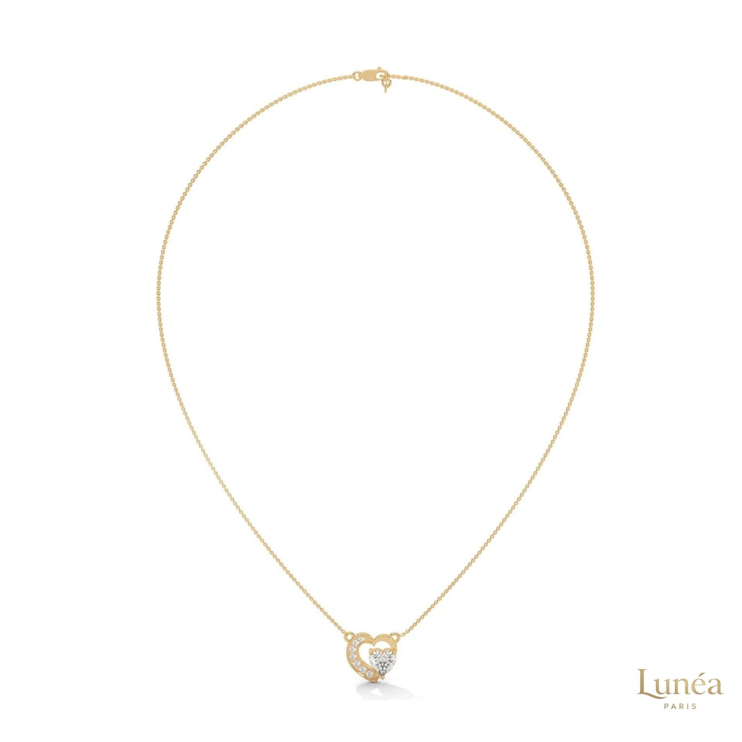 0.90 CT. Heart Diamond Pendant