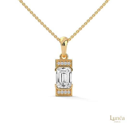 1.0 CT. Emerald-Cut Diamond Pendant