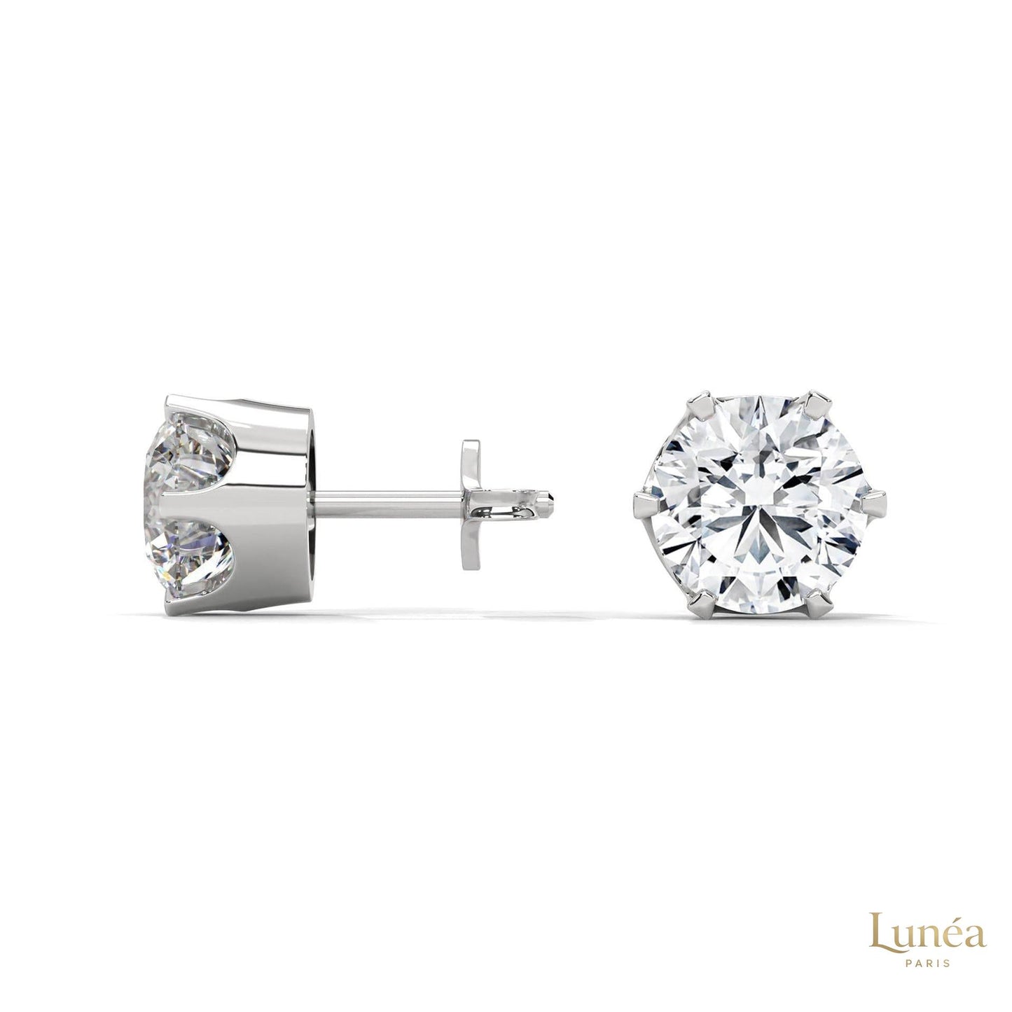 1.30 CT. 6-Prong Solitaire Diamond Studs