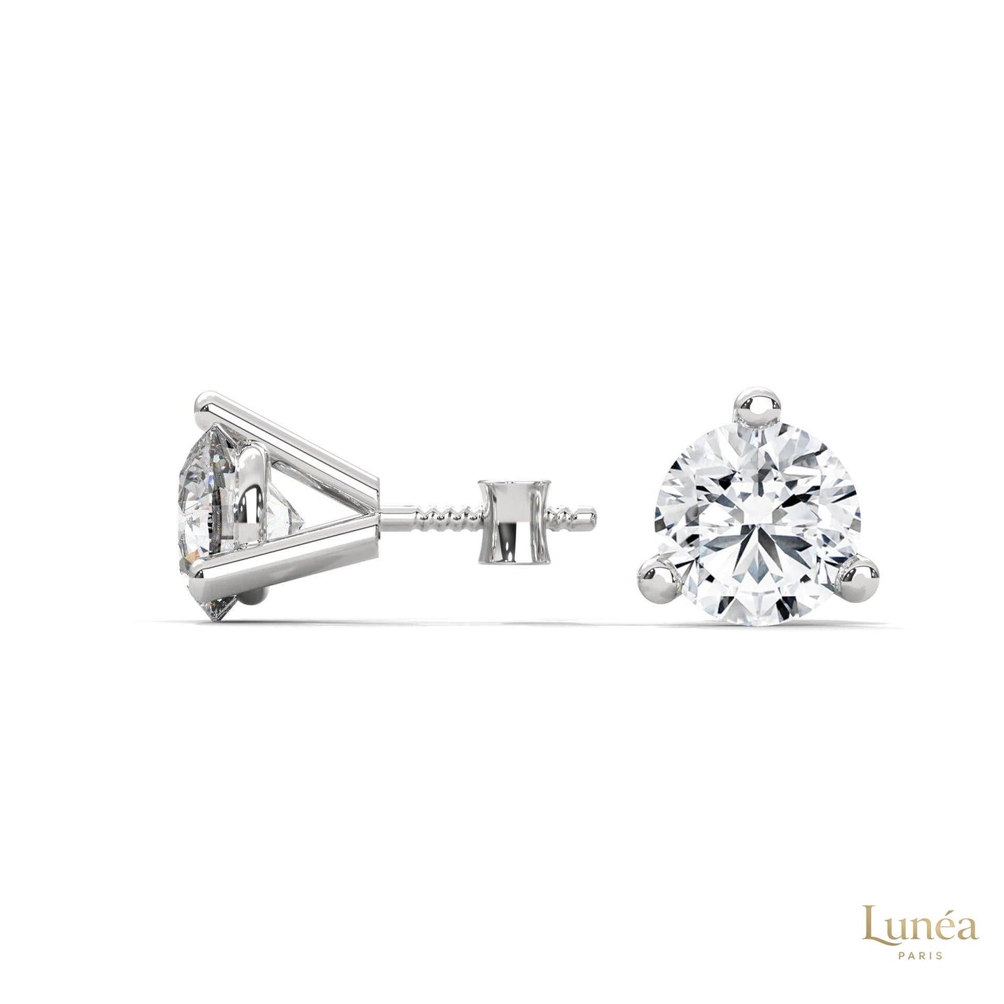 1.30 CT. Round Lab Diamond Studs