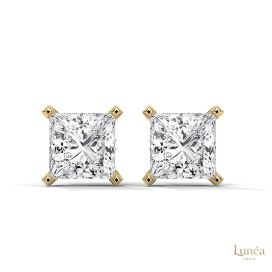 1.5 CT. Princess-Cut Lab Diamond Studs
