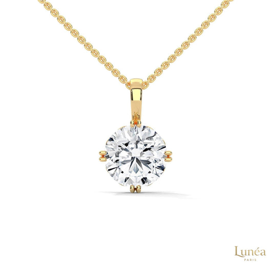 2 CT. Round Diamond Solitaire Pendant