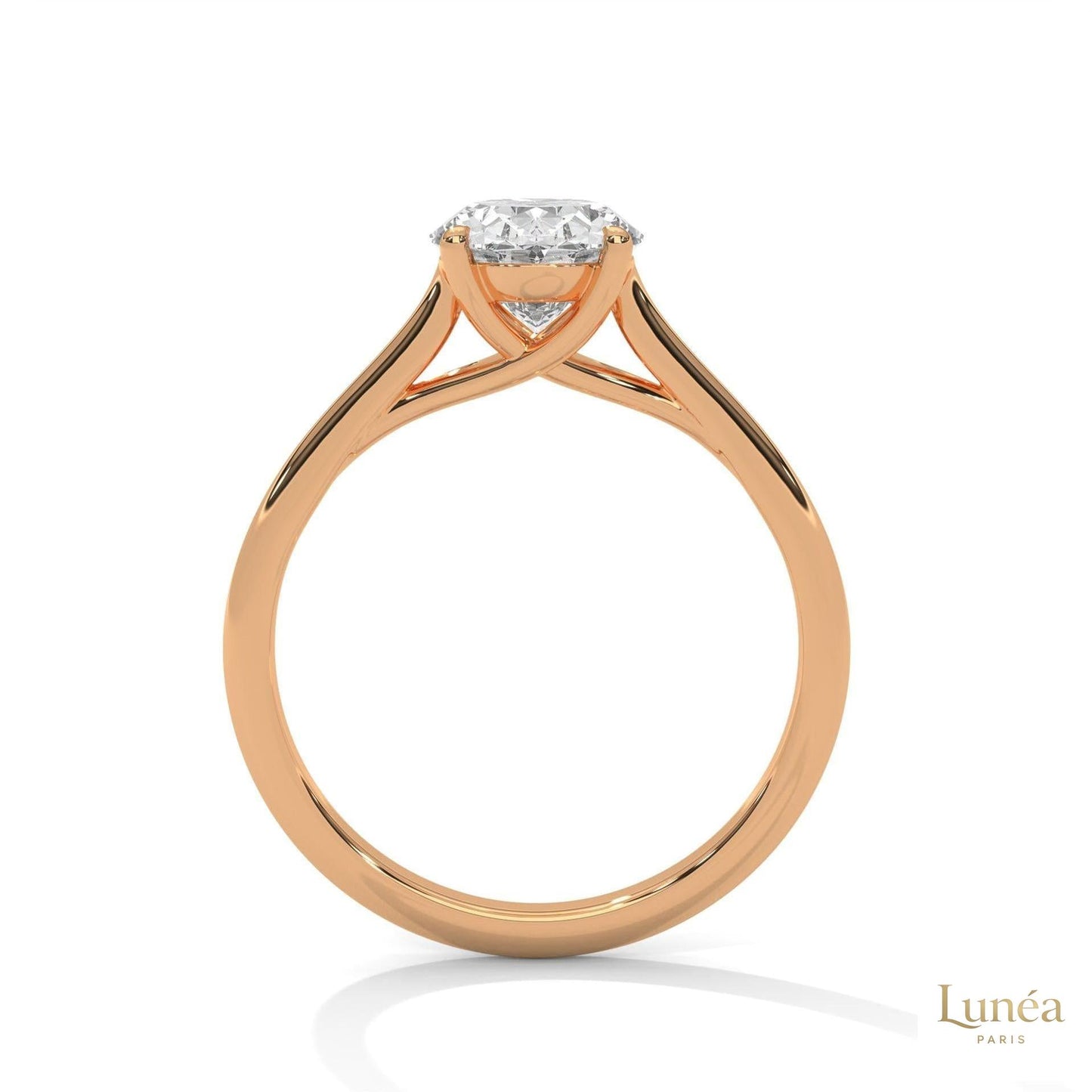 2 Ct. Oval Solitaire Lab Diamond Ring
