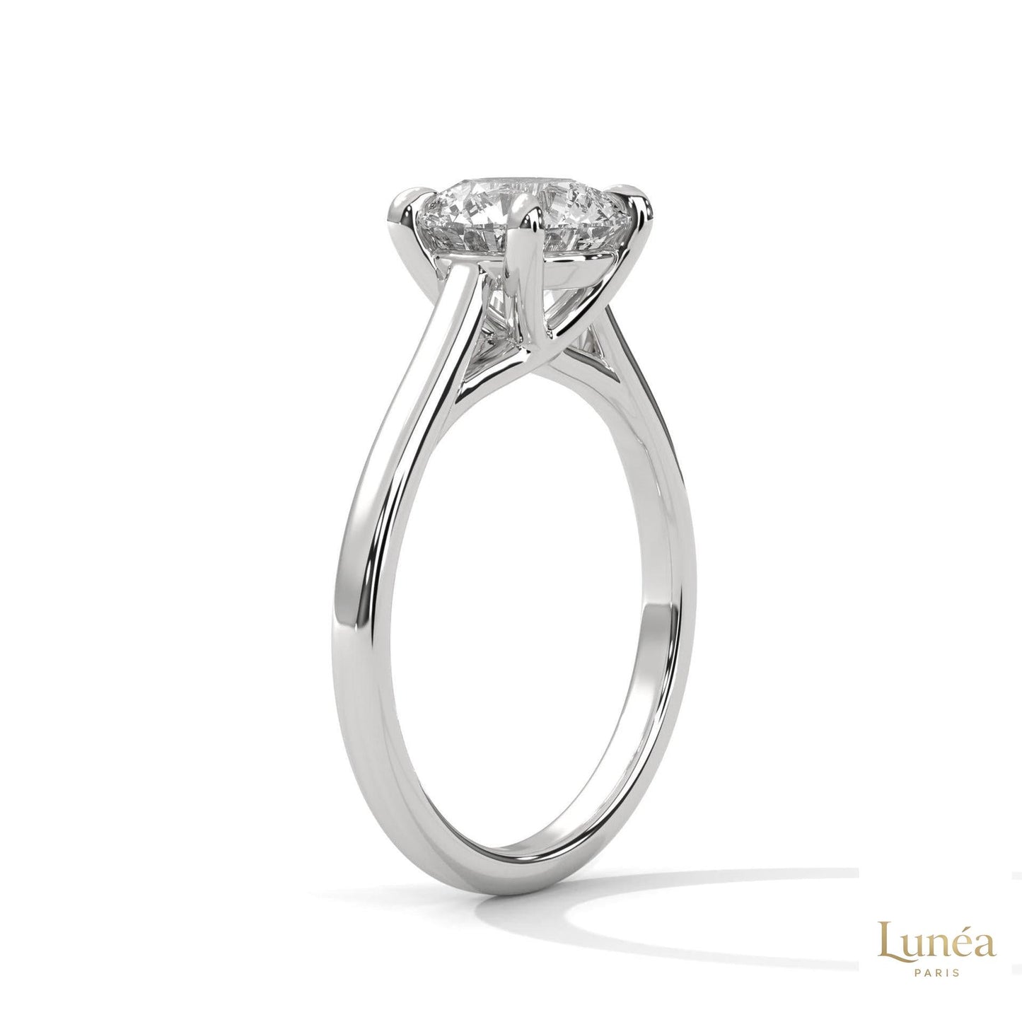 2 Ct. Round Lab Diamond Solitaire Ring