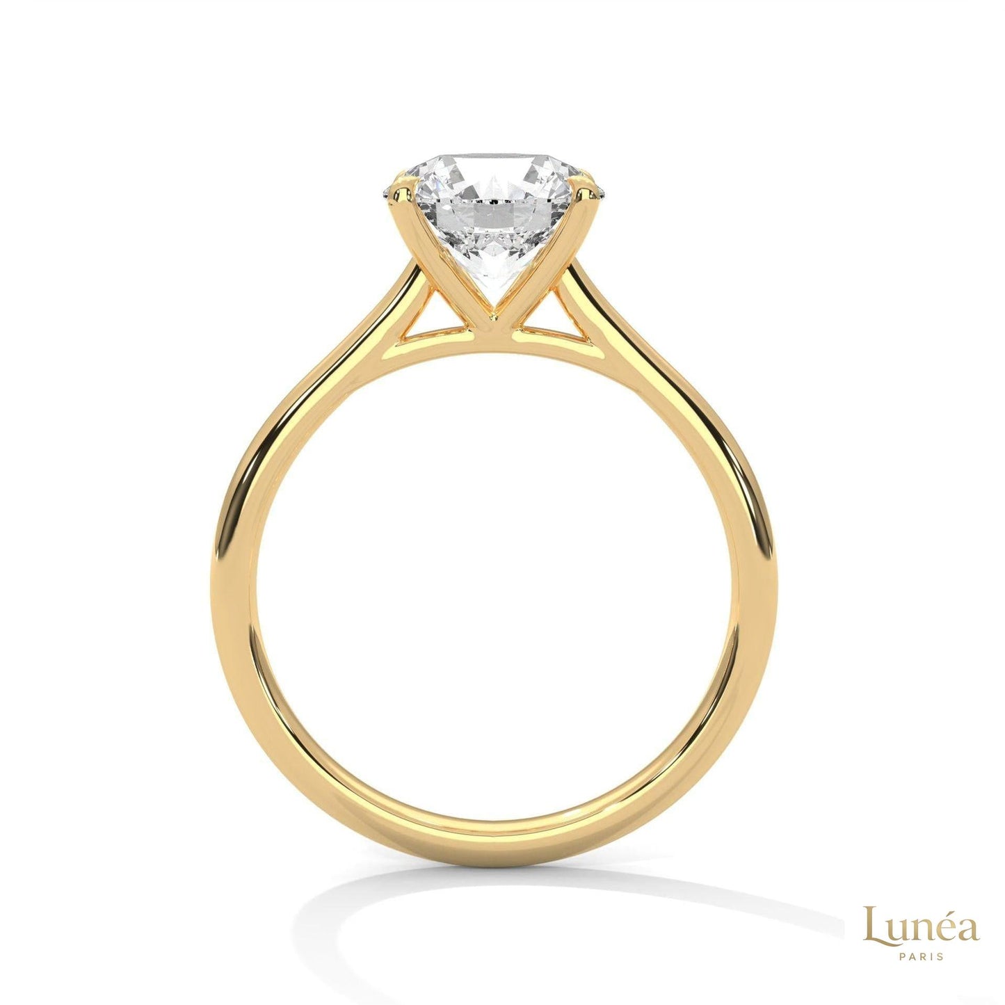 2 Ct. Round Lab Diamond Solitaire Ring