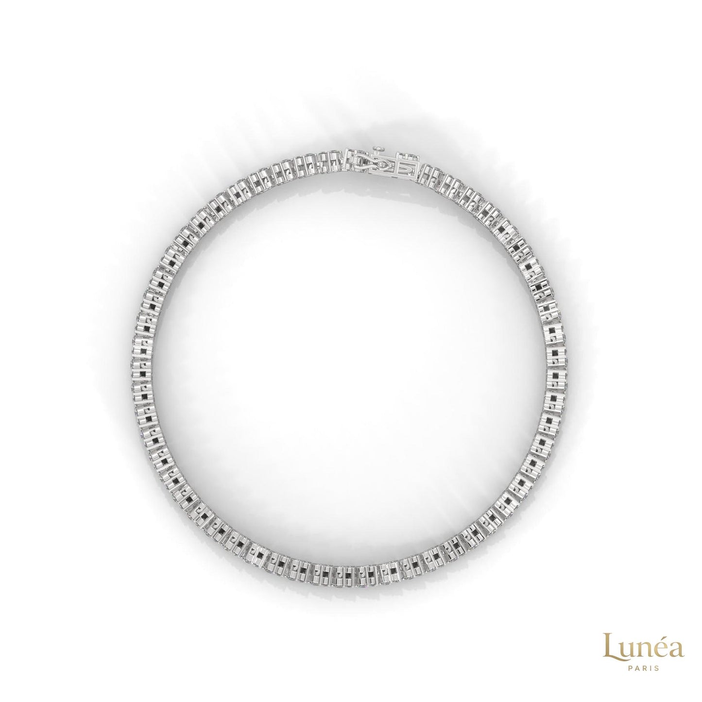 2.10 ct. Graduated Lab Diamond Tennis Bracelet