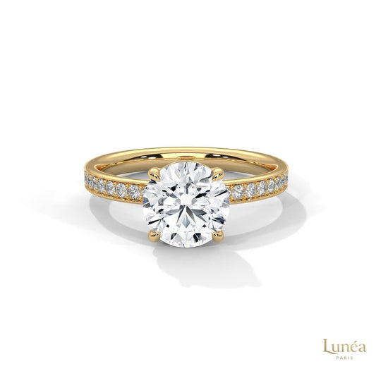 2.50 Ct. Lab Diamond Ring with Hidden Halo