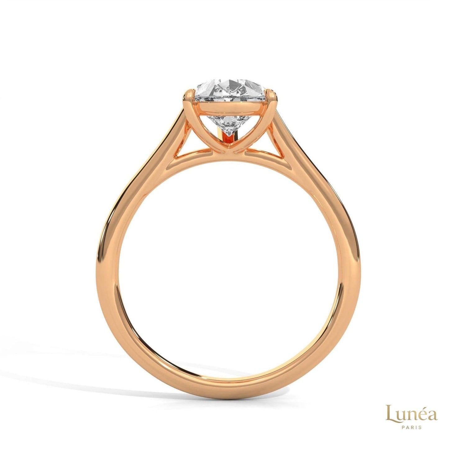 2.50 Ct. Pear Solitaire Lab Diamond Ring