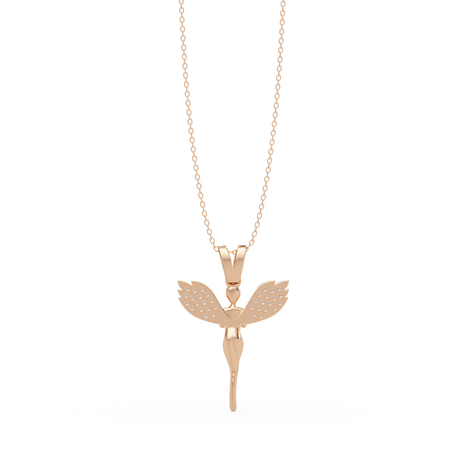 0.17 ct Fairy Diamond Pendant Necklace | 14K Gold | Lab Grown