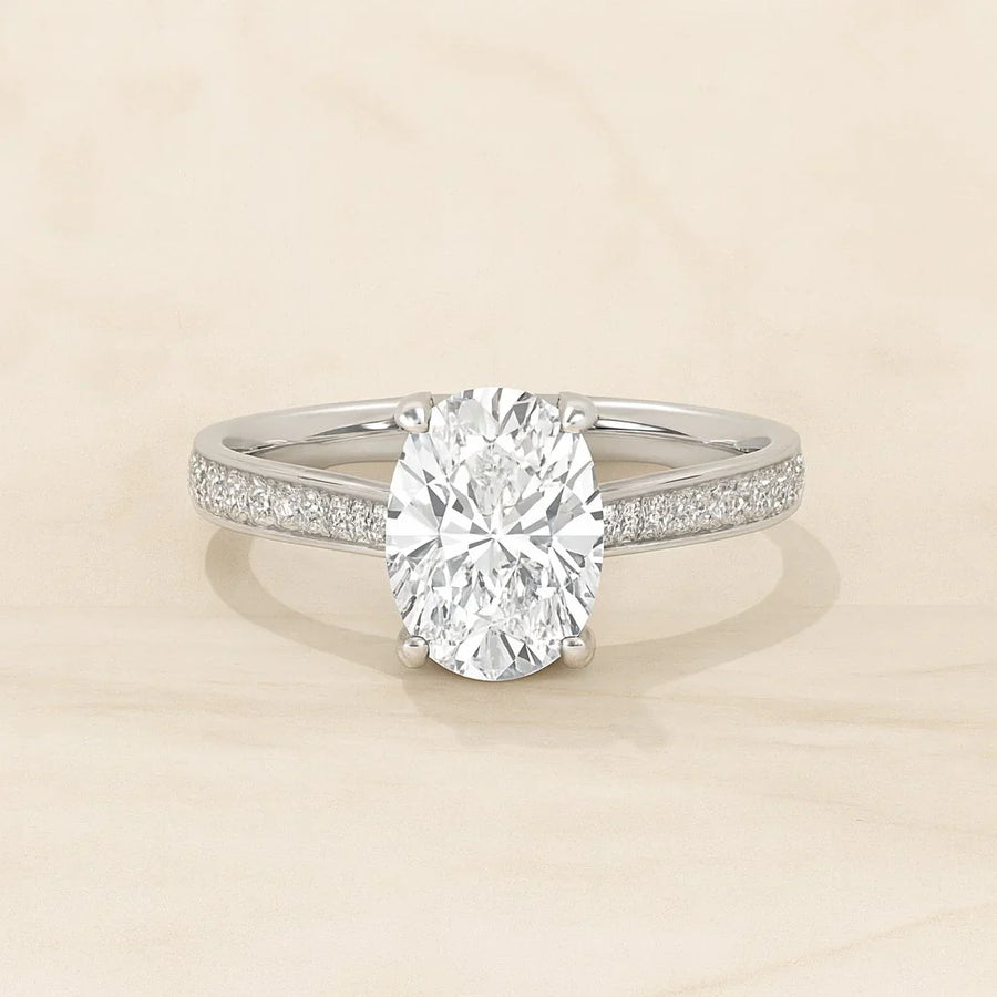 Side Stone Solitaire Rings