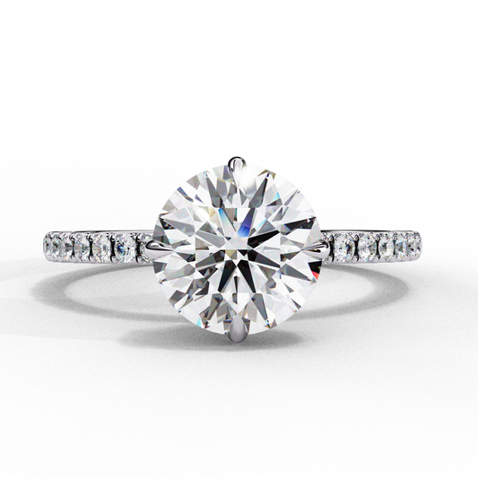 Hidden Halo Pavé Engagement Ring