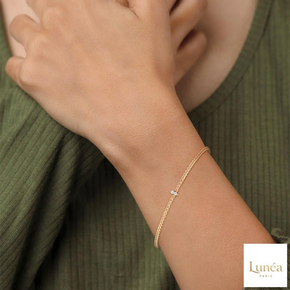 0.10 Ct. Marquise Lab Diamond Bangle Bracelet