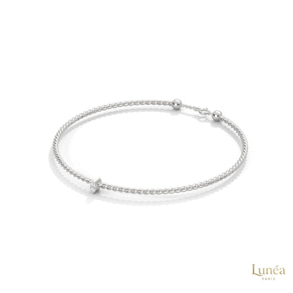 0.10 Ct. Marquise Lab Diamond Bangle Bracelet