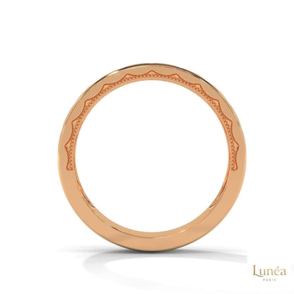 0.15 Ct. Wide Lab Diamond Accent Band Ring