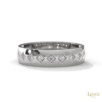 0.15 Ct. Wide Lab Diamond Accent Band Ring