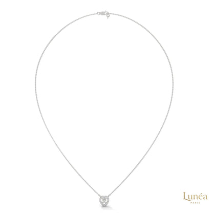 0.20 CT. Heart Diamond Pendant