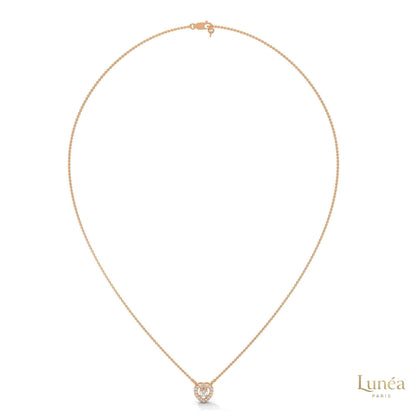 0.20 CT. Heart Diamond Pendant