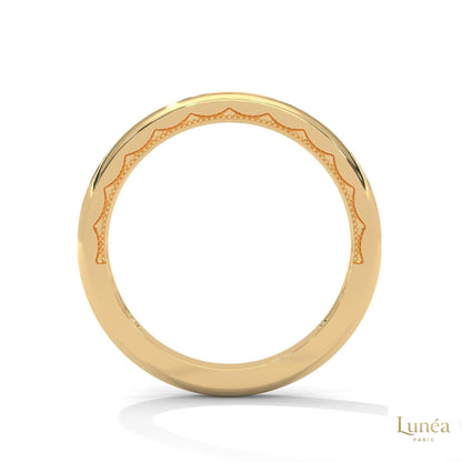0.20 Ct. Curved Pavé Lab Diamond Wedding Band
