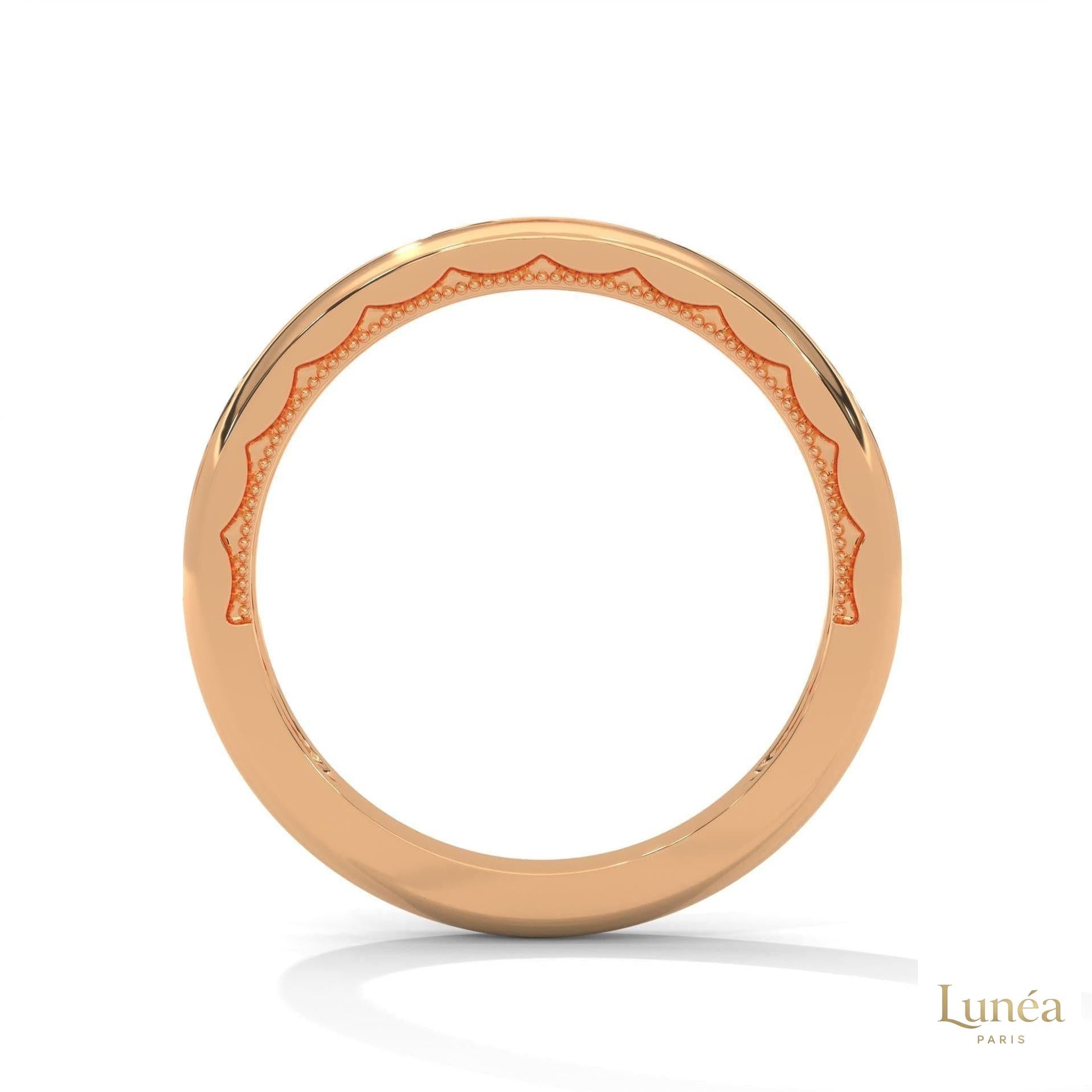 0.20 Ct. Curved Pavé Lab Diamond Wedding Band
