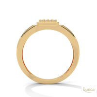 0.20 Ct. Square Pavé Lab Diamond Men’s Ring