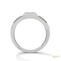 0.20 Ct. Square Pavé Lab Diamond Men’s Ring