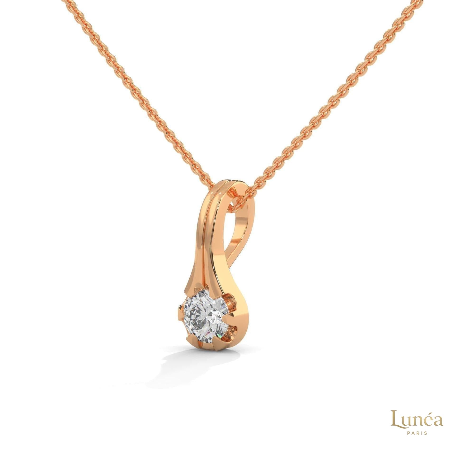 0.25 CT. Lab Diamond Solitaire Pendant