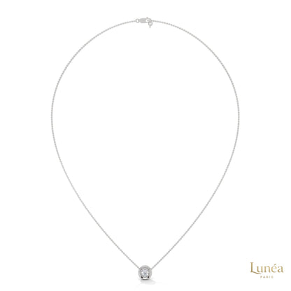 0.25 CT. Round Bezel Lab Diamond Pendant