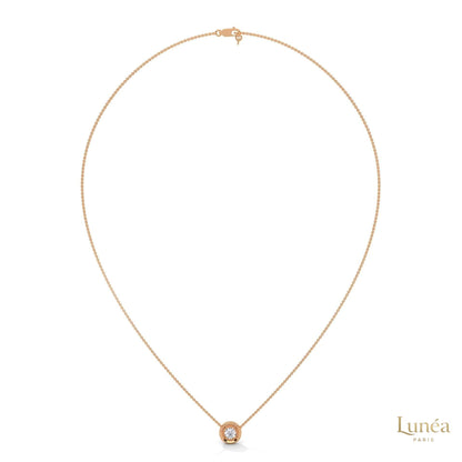 0.25 CT. Round Bezel Lab Diamond Pendant