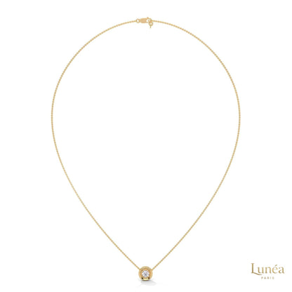 0.25 CT. Round Bezel Lab Diamond Pendant