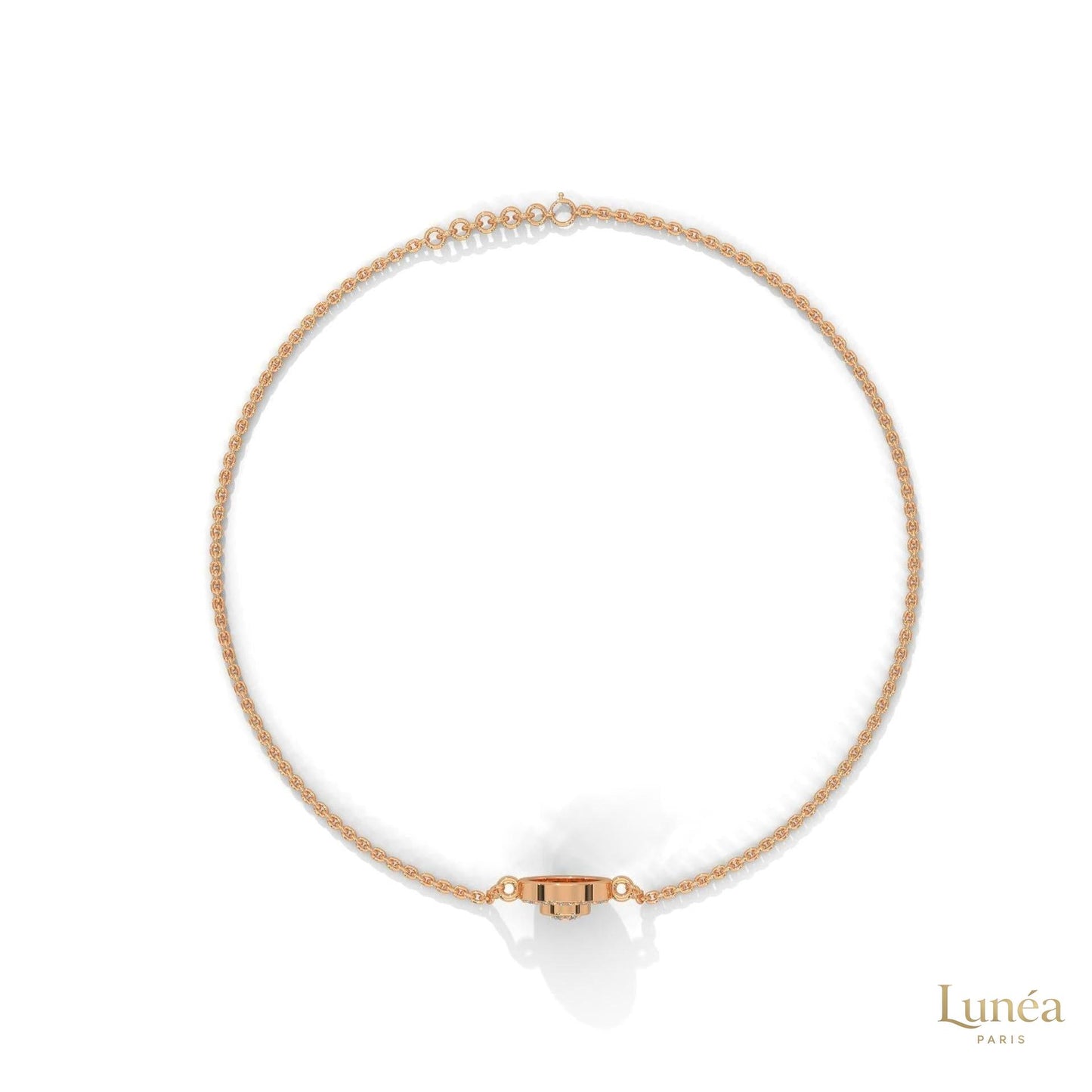 0.25 Ct. Halo Round Lab Diamond Bracelet Dainty & Elegant