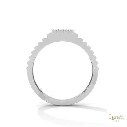 0.25 Ct. Men's Lab Diamond Ring – Ribbed Band