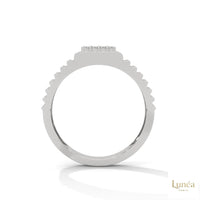 0.25 Ct. Men's Lab Diamond Ring – Ribbed Band