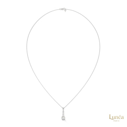 0.30 CT. 3-Stone Drop Pendant