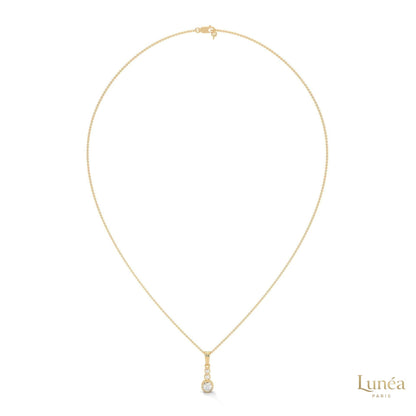 0.30 CT. 3-Stone Drop Pendant