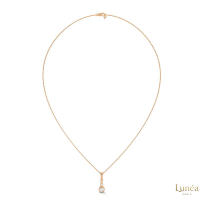 0.30 CT. 3-Stone Drop Pendant
