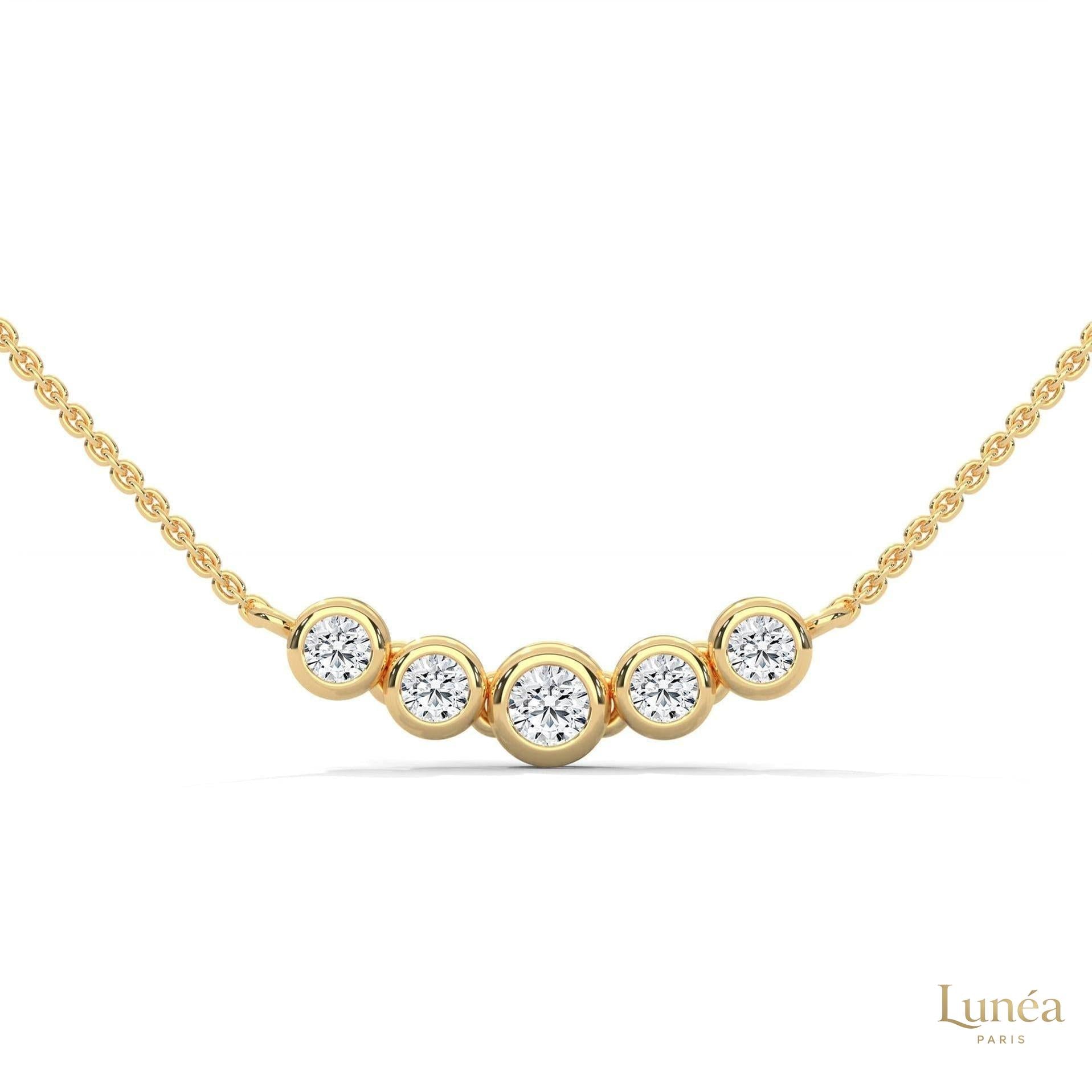 0.30 CT. Five-Stone Diamond Pendant