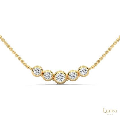 0.30 CT. Five-Stone Diamond Pendant