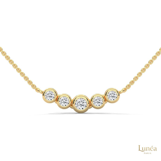 0.30 CT. Five-Stone Diamond Pendant