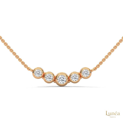 0.30 CT. Five-Stone Diamond Pendant