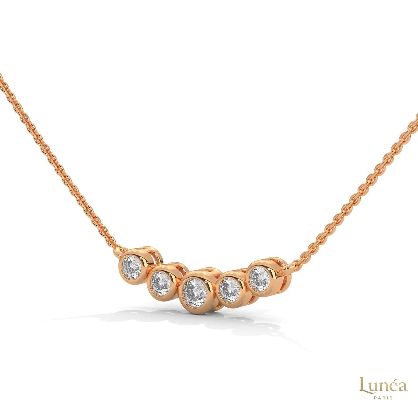 0.30 CT. Five-Stone Diamond Pendant