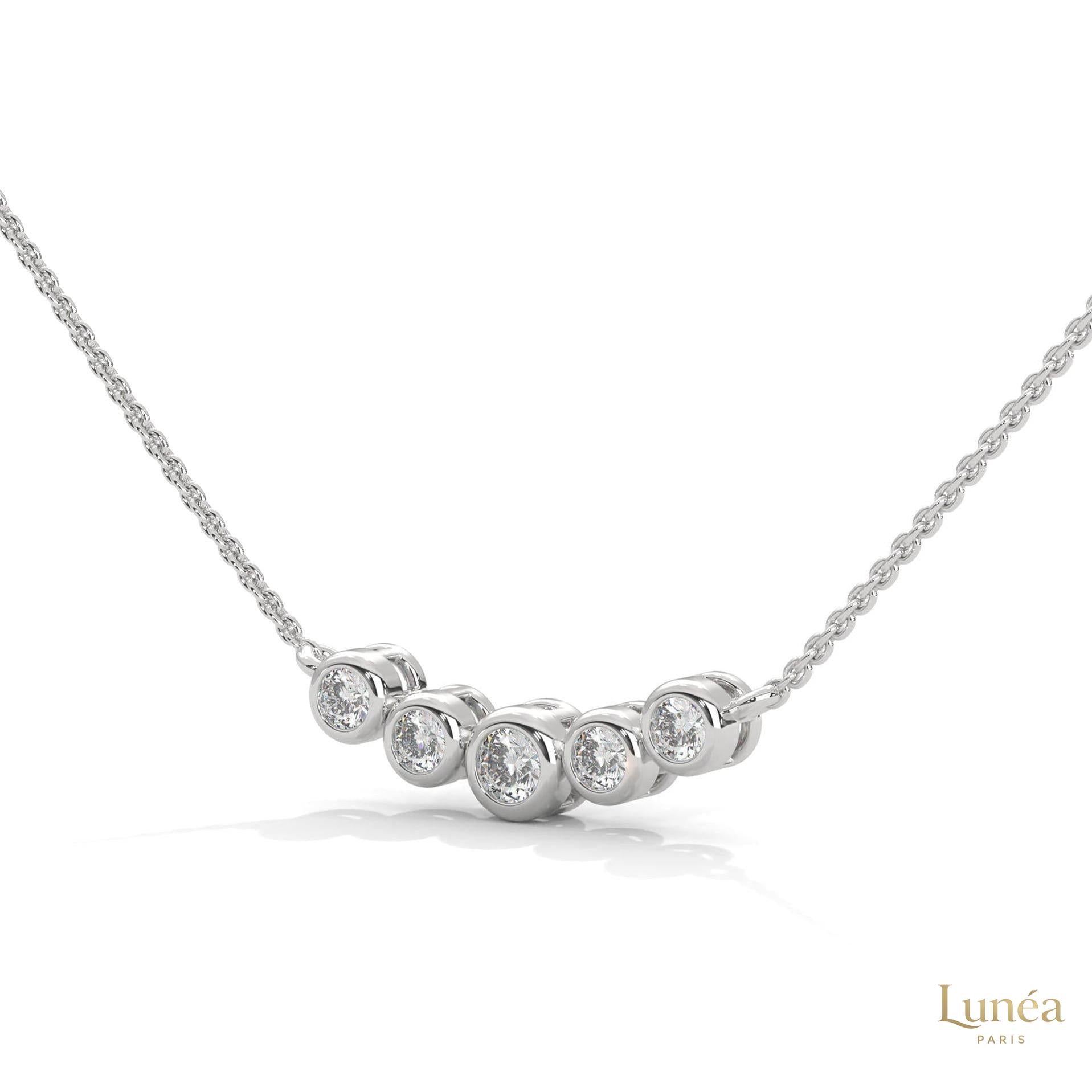 0.30 CT. Five-Stone Diamond Pendant