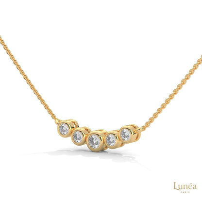 0.30 CT. Five-Stone Diamond Pendant