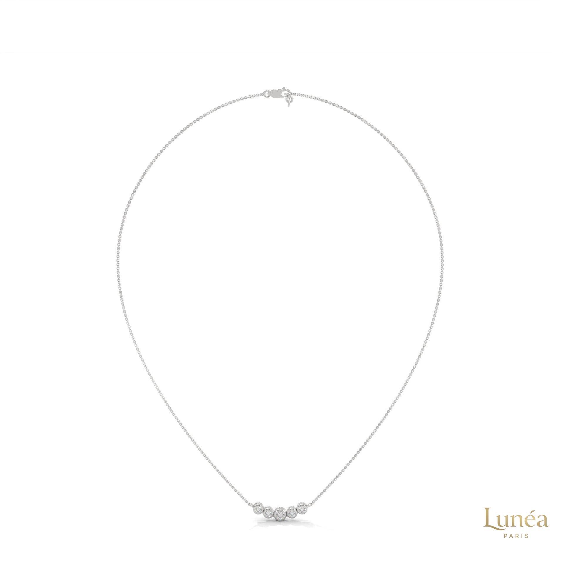 0.30 CT. Five-Stone Diamond Pendant