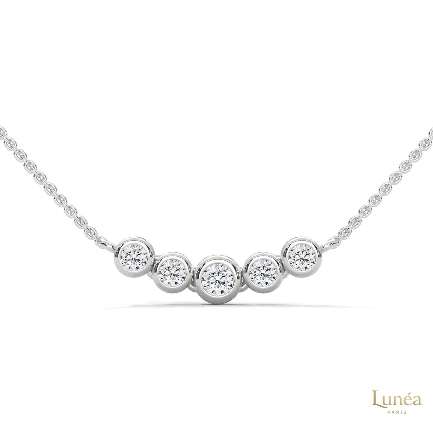 0.30 CT. Five-Stone Diamond Pendant