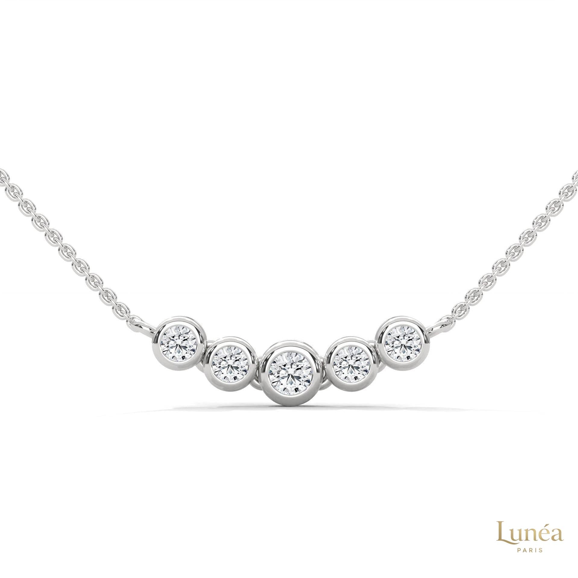 0.30 CT. Five-Stone Diamond Pendant